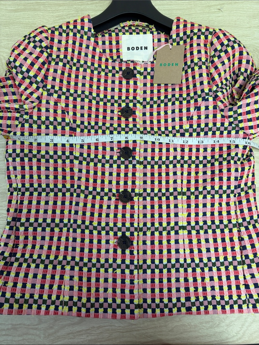 BODEN SALISBURY PUFF SLEEVE JACKET MULTI - 2R - Picture 6 of 10